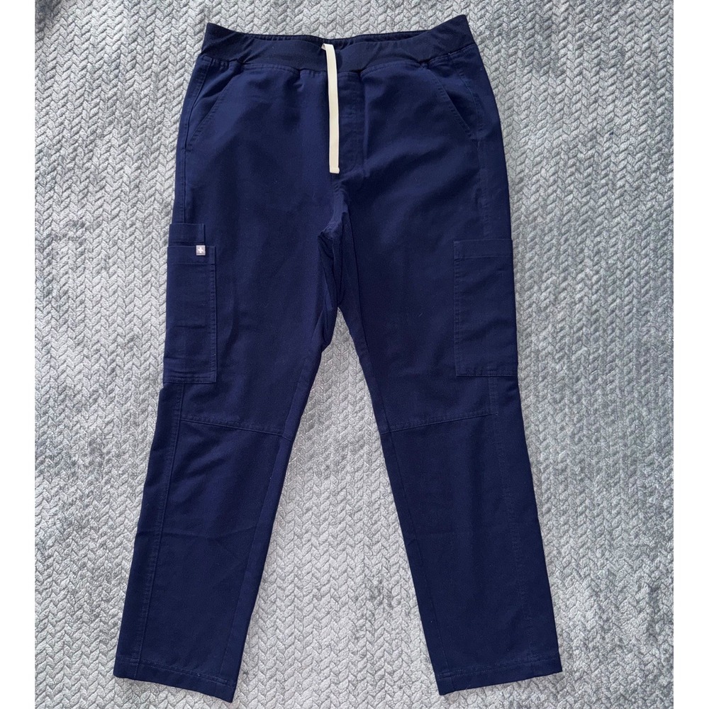 Figs Jogger Women Zamora Navy Blue Taper Technical Scrub Size Medium Short